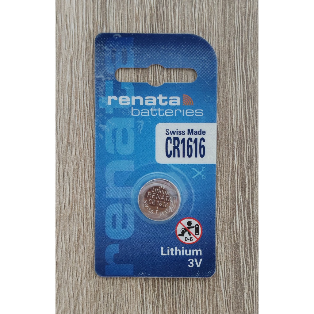 ⚪ ถ่านกระดุม RENATA CR1616 3V ใช้กับอุปกรณ์อื่นๆ ควรใช้ก่อน ปี 02/2027
