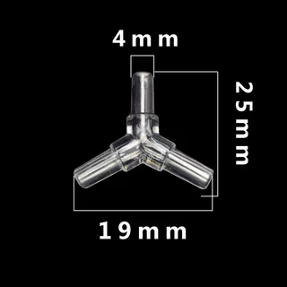 ข้อต่อ 4mm ข้อต่อพลาสติก ต่อตรง สามทาง วาล์ว กันย้อน ต่อสายออกซิเจน สําหรับตู้ปลา ปั๊มลม ปั๊มออกซิเจน