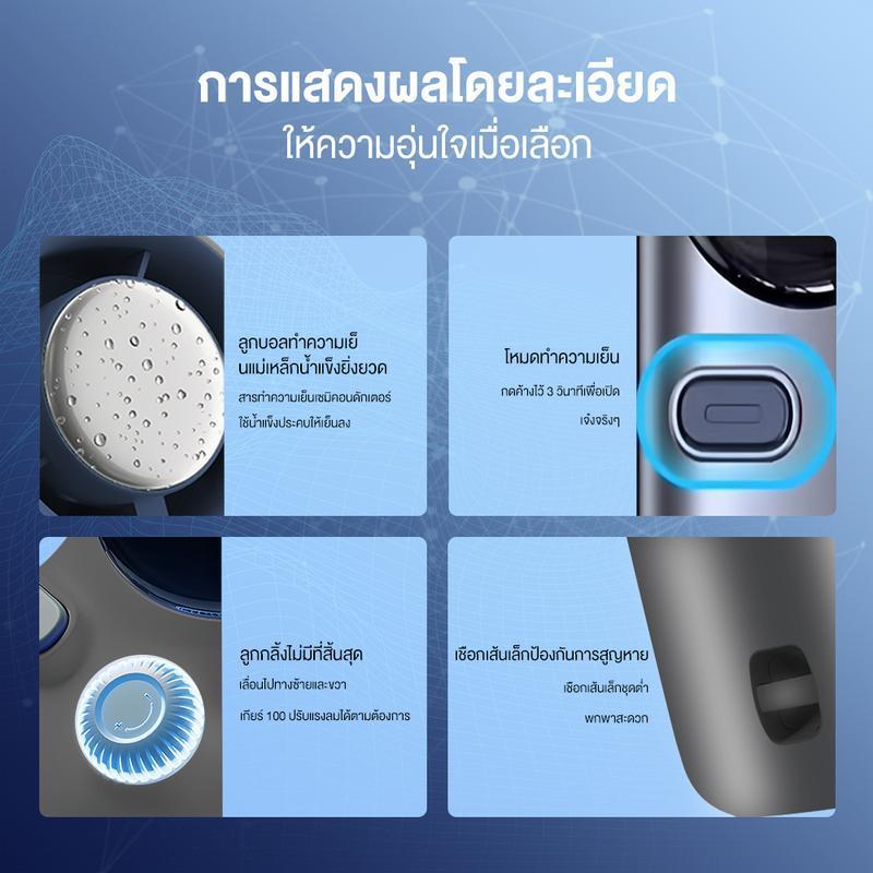 Bomidi พัดลมพกพา พัดลมไอเย็น MF01 ปรับระดับได้ 100 ระดับ พัดลมมือถือ ชาร์จใหม่ได้ ใช้งานได้ 15 ชม ราคา ถูกที่สุด ดีลบีเคเค แกลเลอรีภาพที่ 9