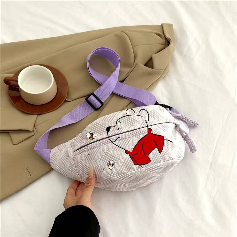 กระเป๋าคาคอกผ้าไนลอนกีนน้ำสกรีนลาย - รูปที่ 3