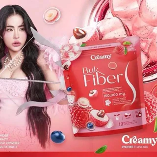 (📍กดในไลฟ์ถูกกว่า📍)🩷 Buk Fiber Creamy🩷 บุก ไฟเบอร์ ครีมมี่ ดีท็อกซ์ 1 ห่อ 10 ซอง