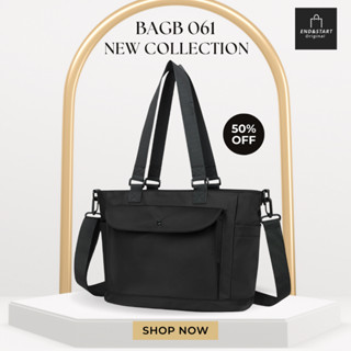 BAGB061 กระเป๋าทรง Toteกระเป๋าผ้าใบดีไซน์เรียบง่ายแต่แฝงความ…