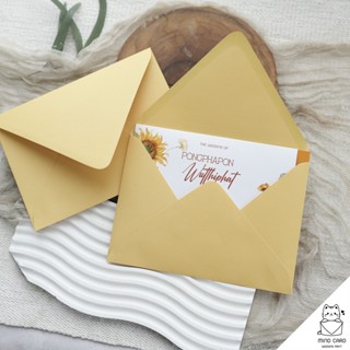 ซองการ์ดแต่งงาน ซองงานแต่ง สีทองนวล 100 แกรม สำหรับใส่การ์ดข…