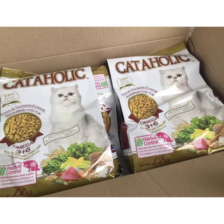 1667 CATAHOLIC อาหารแมว รสทูน่าและแซลมอน ขนาดบรรจุ 1.2 Kg (ขายยกลัง = 4 ถุง) อาหารแมว **4ถุง 440บาท