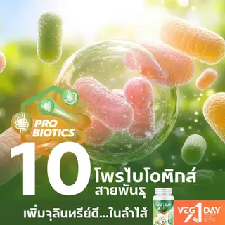 ผักเม็ดโปรไบโอติก 30 แคปซูล ลำไส้ดี ขับถ่ายสบาย