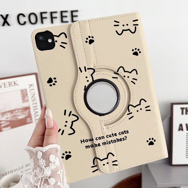จัดส่งจากกรุงเทพฯ เคสipad การหมุน 360องศา ลูกแมว Gen12/11 Pro13 Air7/6 11 Gen9 10.2 น่ารัก เคสไอแพด – โปรปัง