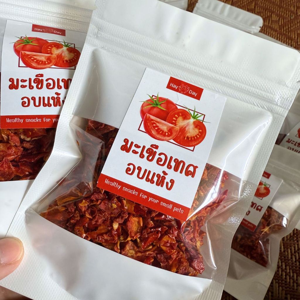 ผัก || มะเขือเทศอบแห้ง || ขนมกระต่าย Tomato รูปที่ 2
