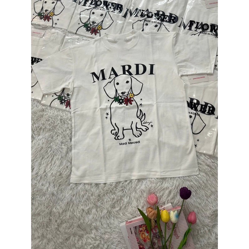 เสื้อยืดOversize(FLOWER)Mardiหมา S-7XL ECB