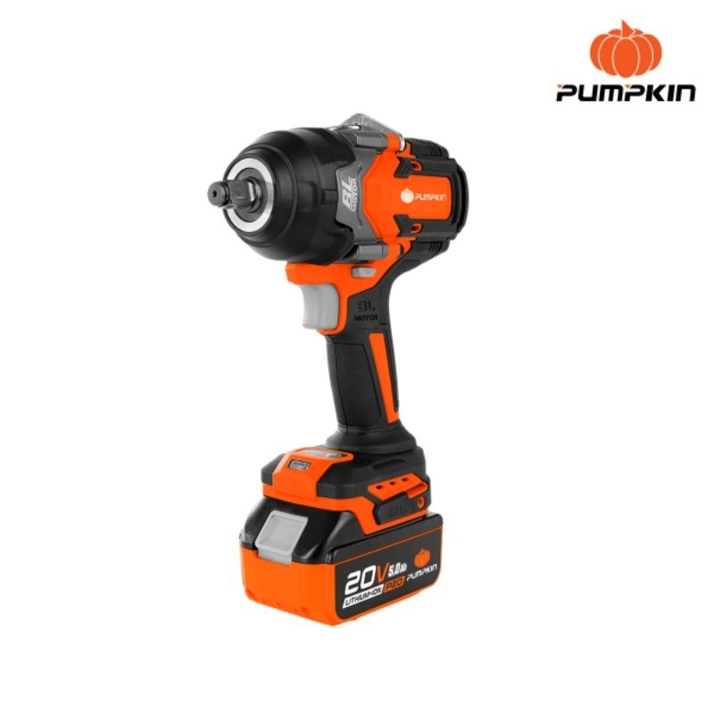 PUMPKIN INFINITY POWER 20V บล็อกกระแทกไร้สาย 1/2นิ้ว Compact 8N ไร้แปรงถ่าน 20V Li-ion INF-12IWCB8-5