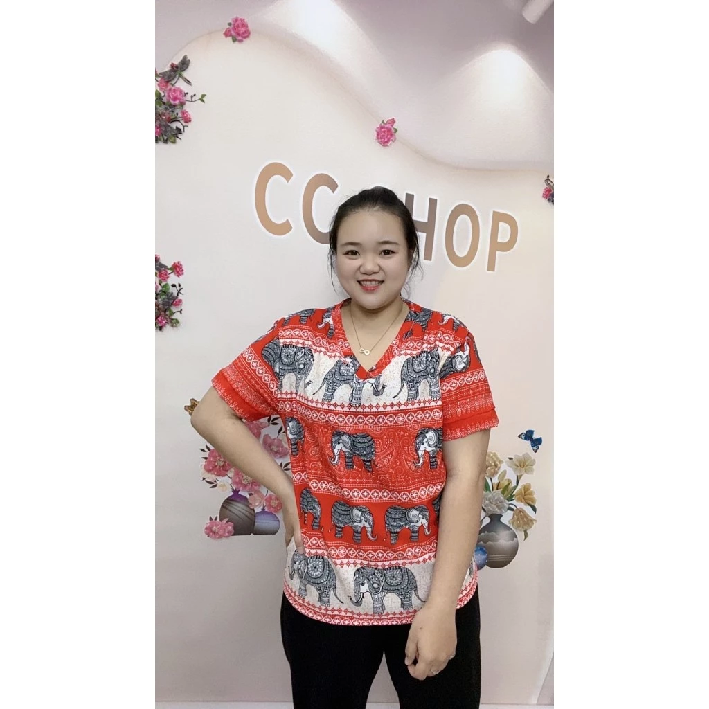 เสื้อสาวอวบ อก46-52 เสื้อไซส์ใหญ่  เสื้อสงกรานต์ผู้หญิงลายดอก เสื้อผ้าแฟชั่นผู้หญิง รุ่น78 thumbnail 7