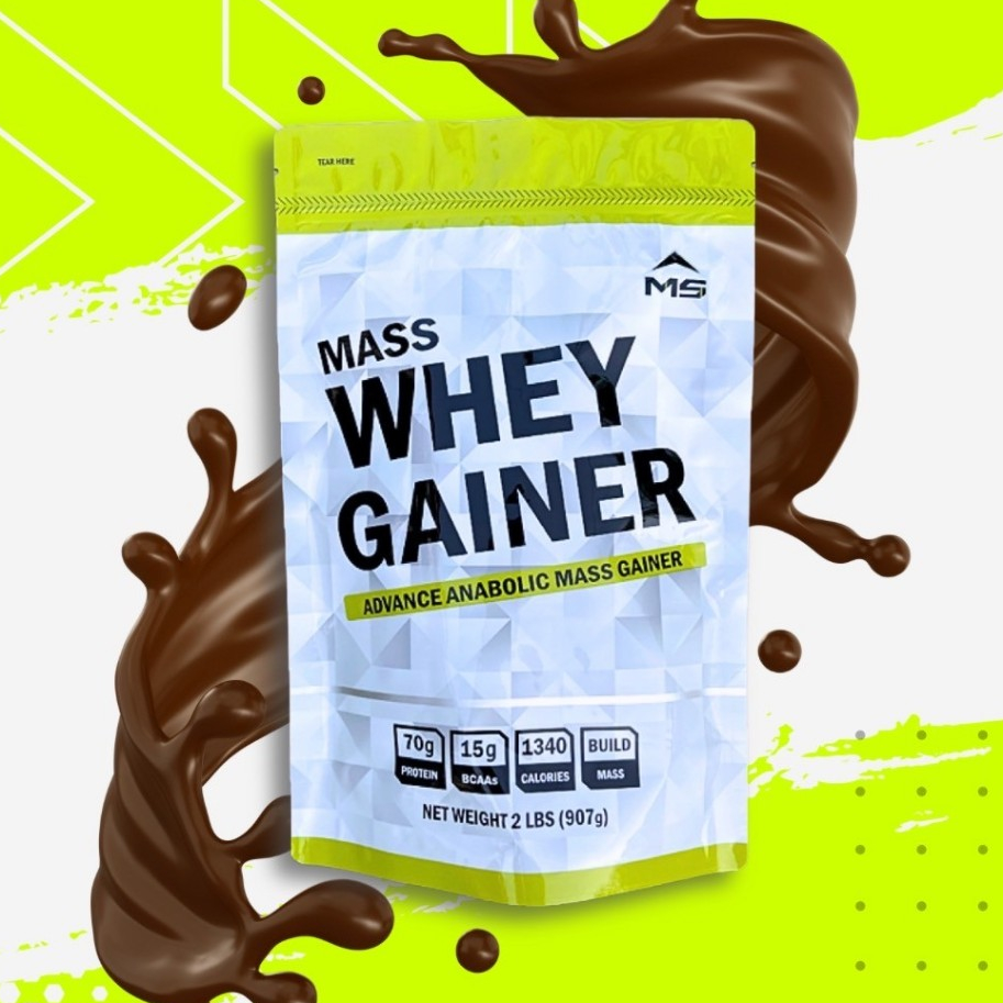 MS MASS WHEY PROTEIN GAINER แมส เวย์ โปรตีน จาก นม รส ช้อกโกแลต