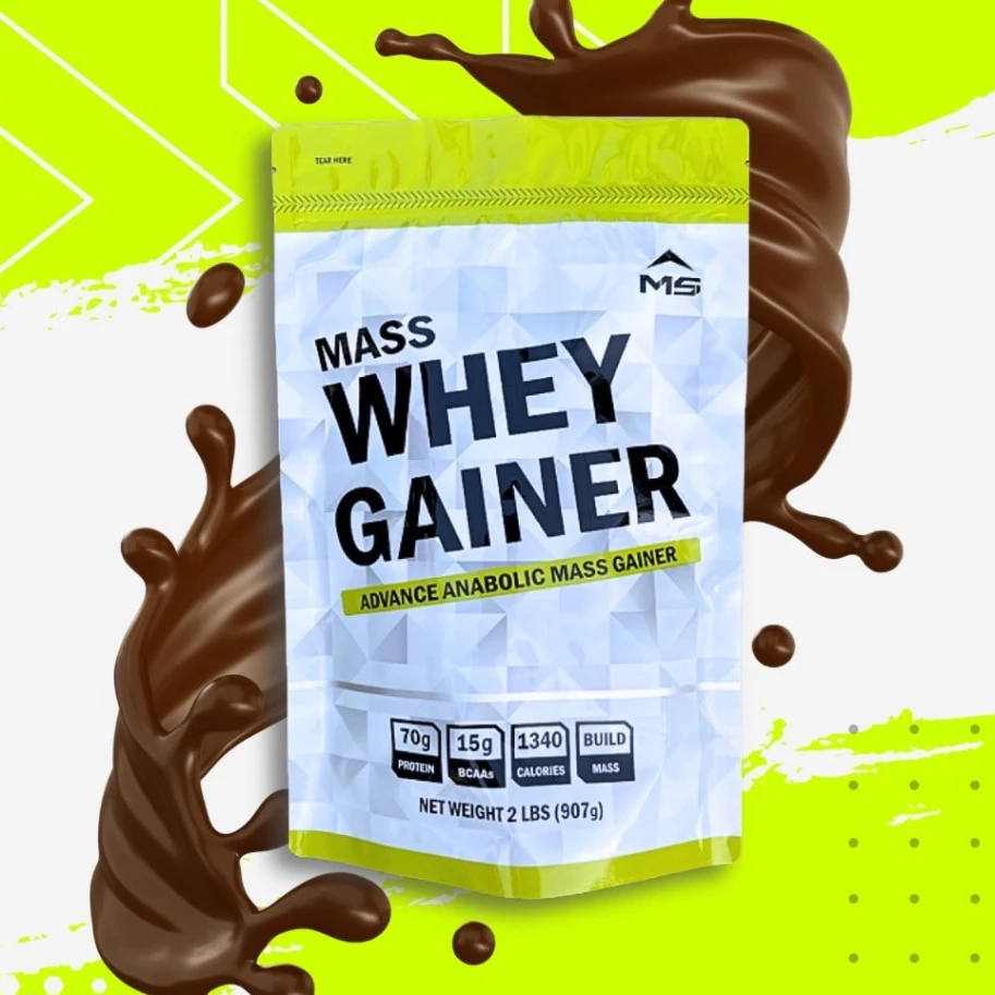 MS MASS WHEY PROTEIN GAINER แมส เวย์ โปรตีน จาก นม รส ช้อกโกแลต