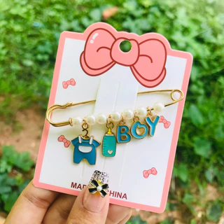 💜Bangtao เข็มกลัดแฟชั่น ขนาด 7 ซม. เครื่องประดับ ตกแต่งเสื้อผ้า กระเป๋า พร้อมส่ง