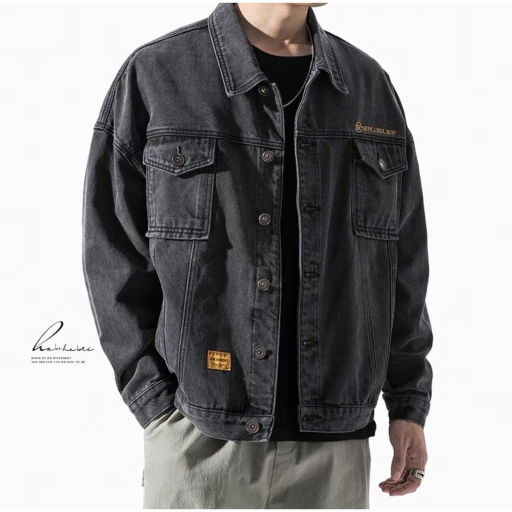 เสื้อแจ็คเก็ตยีนส์ Man Jacket jeans เสื้อยีนส์ชาย แขนยาว ผ้าดี ทรงสวย Clothing