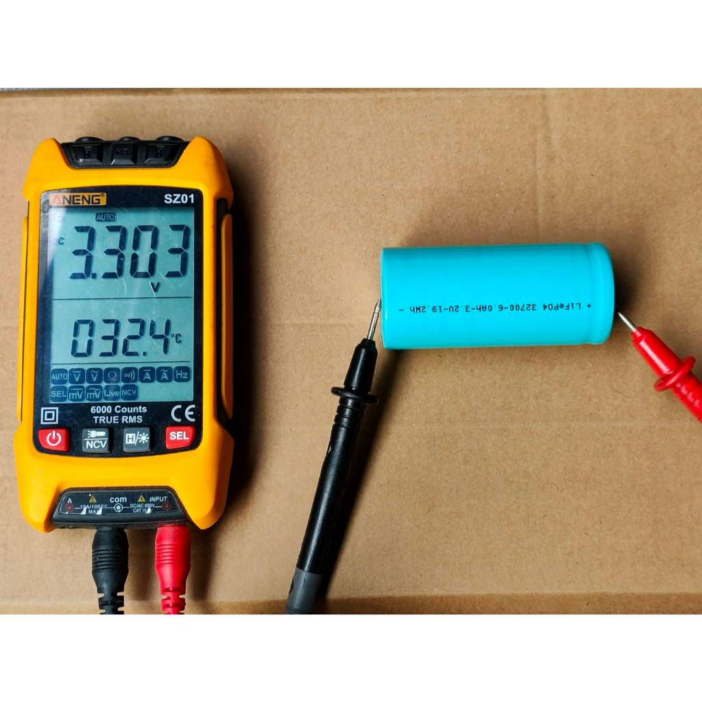 แบตเตอรี่ LiFePO4 32700 3.2V 6000mAh ลิเธียมฟอสเฟต ของใหม่พร้อมส่งทันที