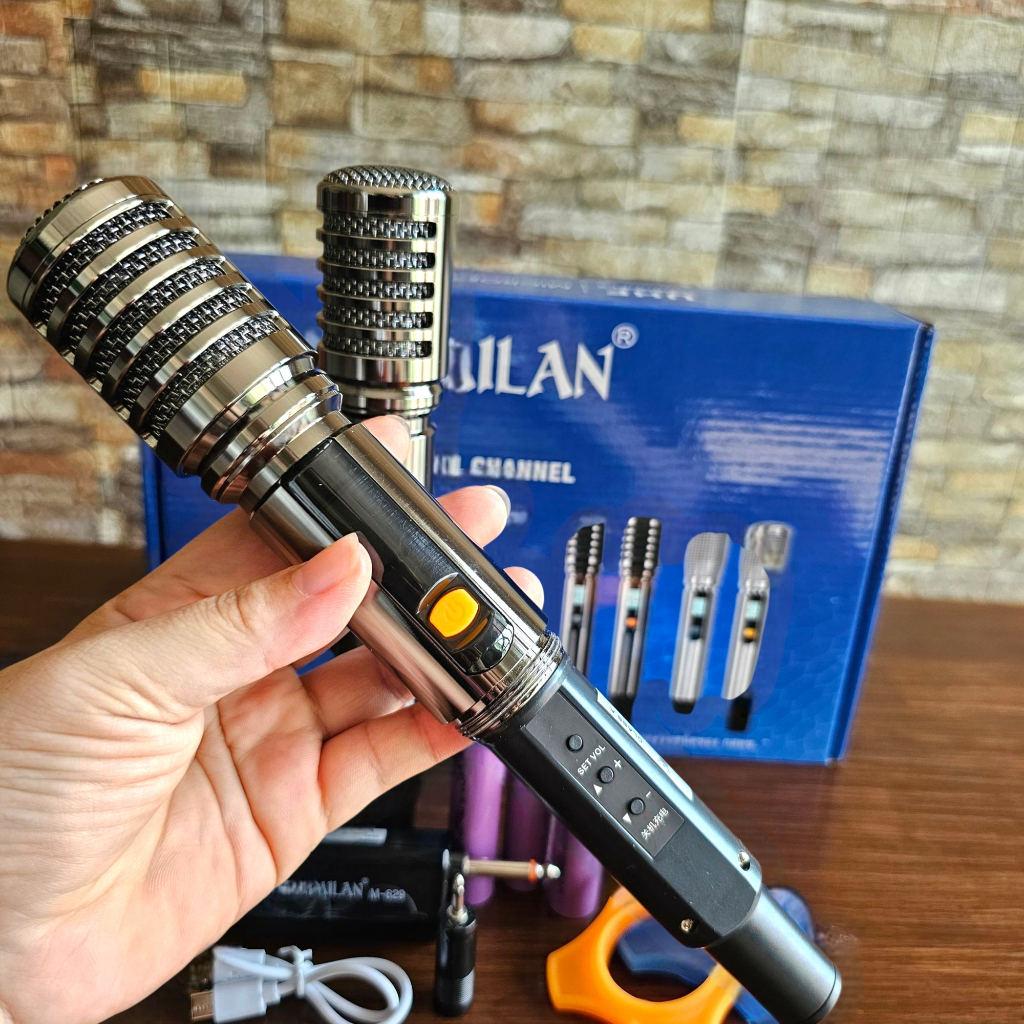 Soundmilan รุ่น M629 ไมค์ลอย สัญญาณ UHF แบบชาร์จแบตได้ ราคา ถูกที่สุด ดีลบีเคเค แกลเลอรีภาพที่ 2