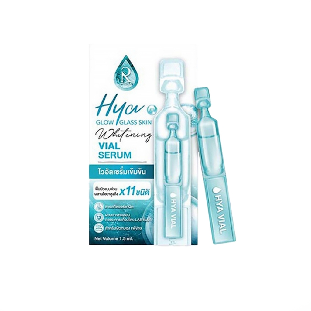 Ratcha Life เซรั่มไฮยา Hya Glow Glass Skin Whitening Vial Serum 1.5มล.(แพ็ก 6 ชิ้น)