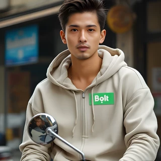 อาร์ม Bolt อาร์มติดเสื้อ สำหรับพนักงาน Rider รีดติดเสื้อ อาร์มตีนตุ๊กแก ปักแน่น เน้นคุณภาพ คุ้มราคา