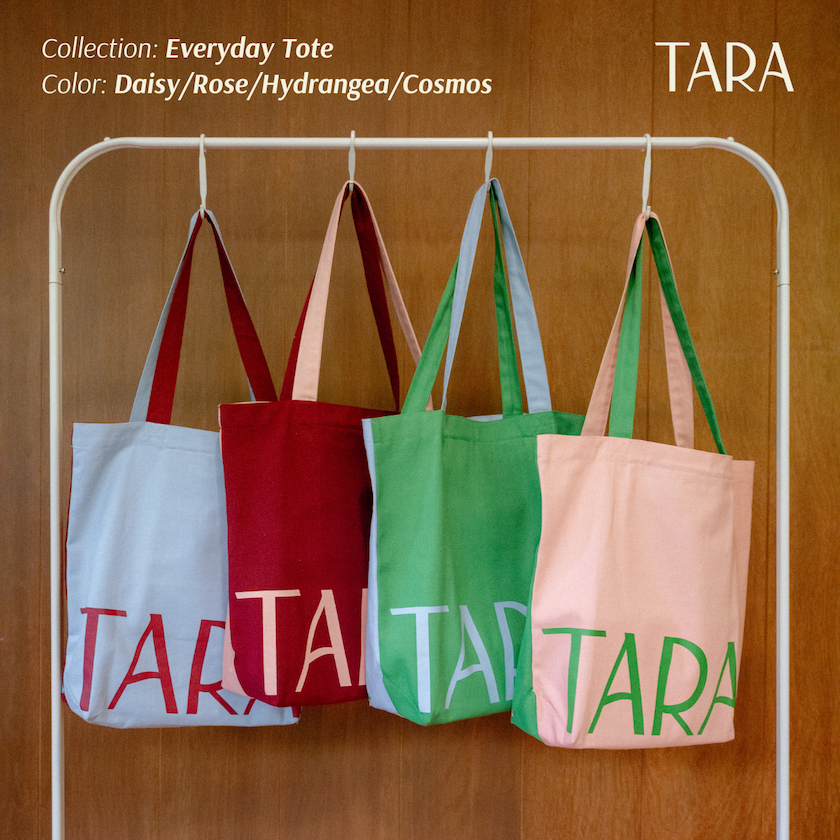 กระเป๋าผ้าแคนวาส TARA รุ่น Everyday Tote สีทูโทน
