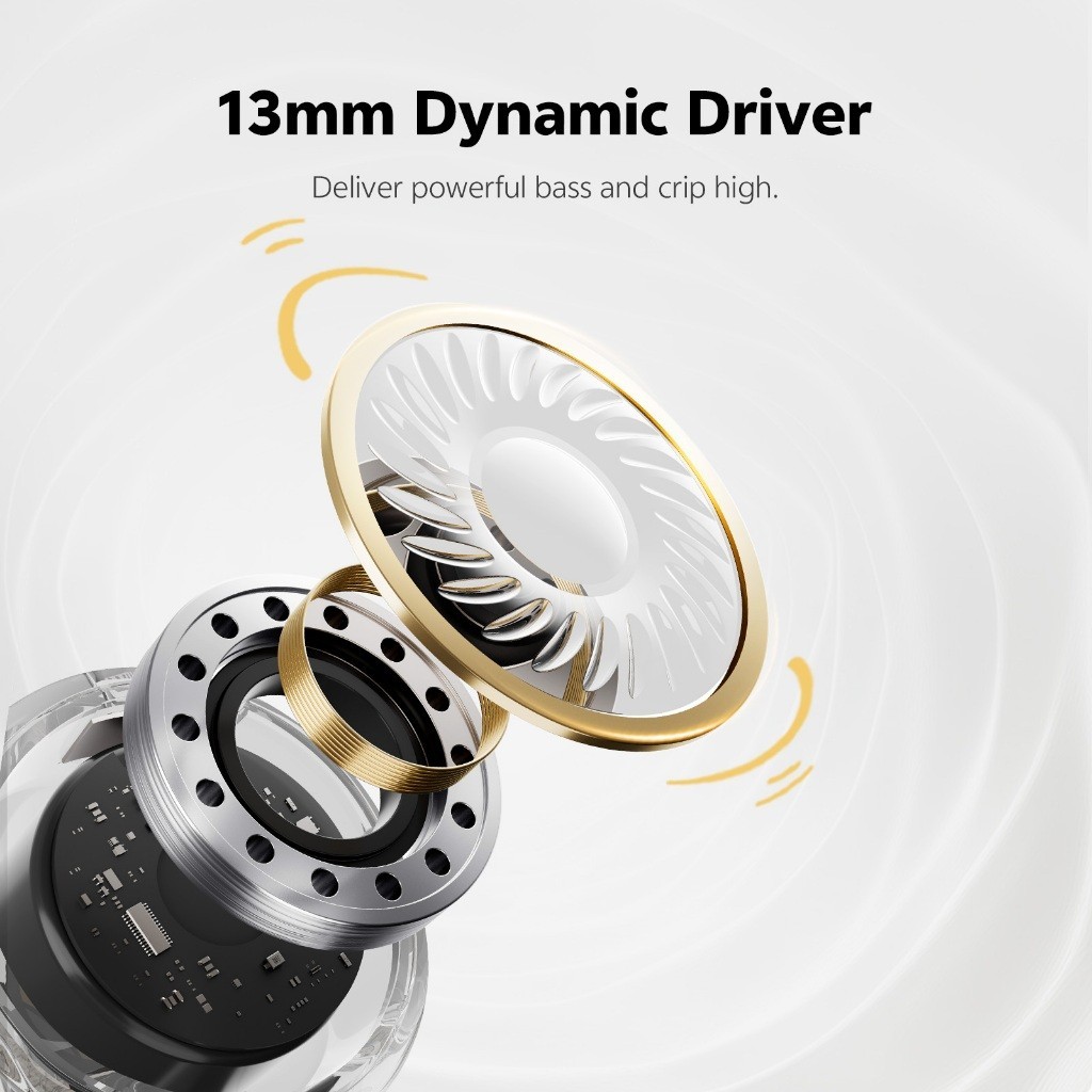 QCY Air Semi In-Ear Truly Wireless Earbuds หูฟังไร้สายบลูทูธ กันน้ำระดับ IPX4 Bluetooth 5.4 iOS/Android ใช้ได้iPhone
