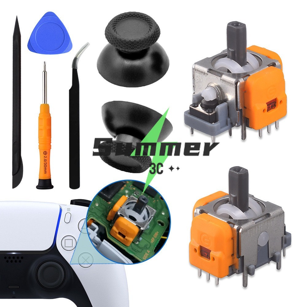 สำหรับการเปลี่ยนแท่งอนาล็อก PS5/PS4/Xbox ONE/switch pro สำหรับ Sony PlayStation 5 จอยสติ๊ก PS5 เซ็นเซอร์จอยสติ๊ก 3