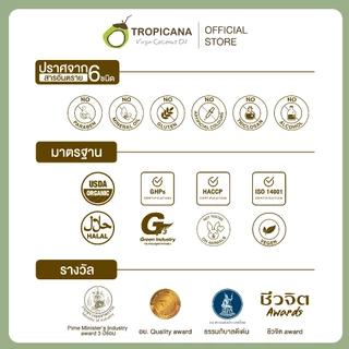 Tropicana | ทรอปิคานา เซรั่มน้ำมันมะพร้าวบำรุงและปกป้องเส้นผมจากความร้อน กลิ่น COCONUT 70 ML
