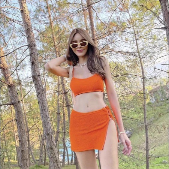 SWIM🛸 ชุดวายน้ำเซ็กซี่ น่ารัก สีสวย พร้อมส่ง ชุดบิกีนี่ มีไซซ์ ผ้ายืดใส่สบายใส่ สวยมาก🛸