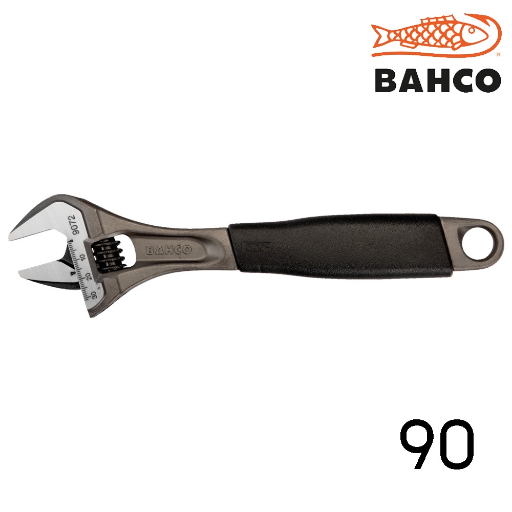 Bahco กุญแจเลื่อน ที่จับยางกันลื่น รุ่น 90