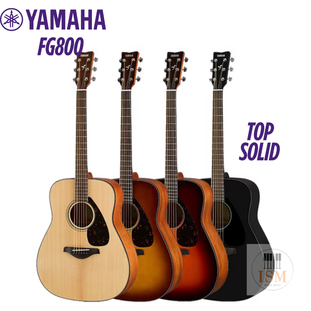 Yamaha FG800 Top Solid กีต้าร์โปร่ง 41" Acoustic Guitar 41" ประกันศูนย์ 1 ปี