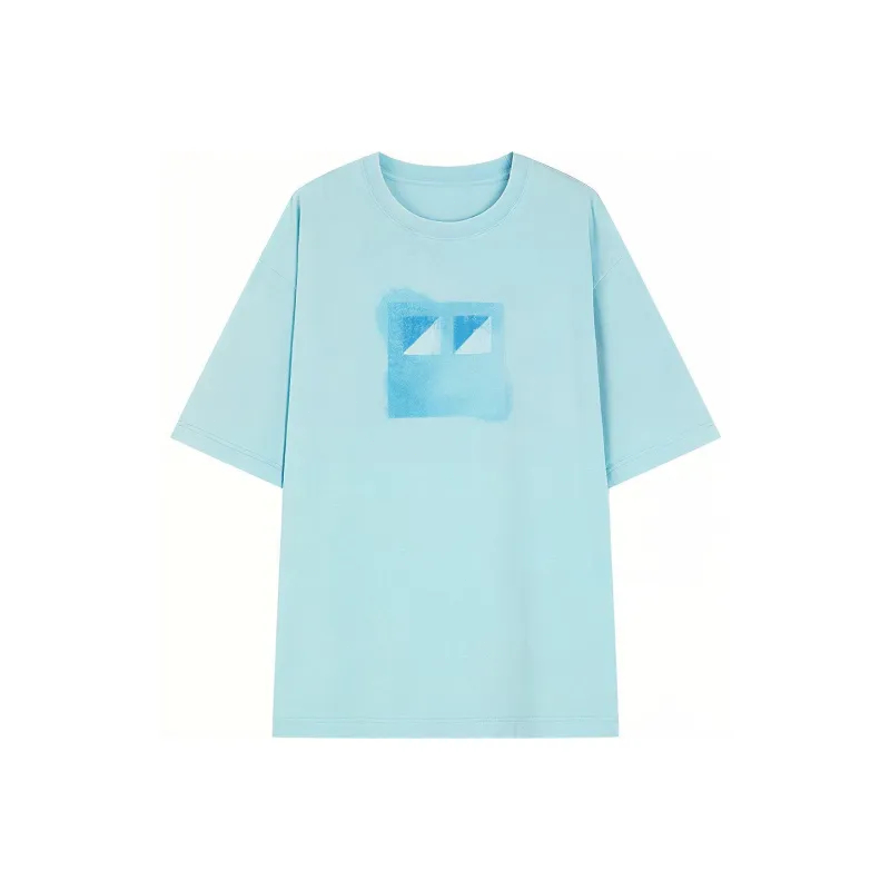 UOOYAA BABY MOSAIC Series T-Shirts Women's Blue