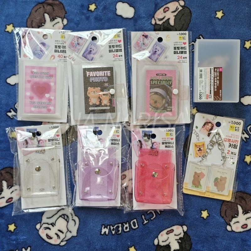 🌼พร้อมส่ง🌼 Daiso Korea แฟ้มการ์ด กระเป๋ากระดุมใส่การ์ด Keyring ID กล่องใส่การ์ด ไดโซะเกาหลี