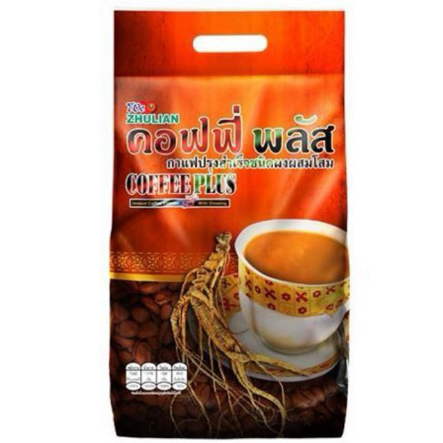 กาแฟ Zhulian Coffee Plusถุงใหญ่ 1ถุงบรรจุ84 ซอง มีฮาลาล