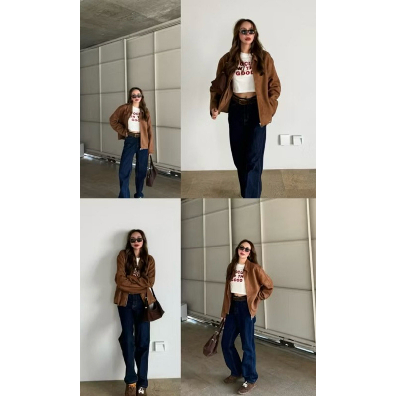 NAPATVOGUE - NPV SUEDE JACKET เสื้อแจคเกตหนังกลับ