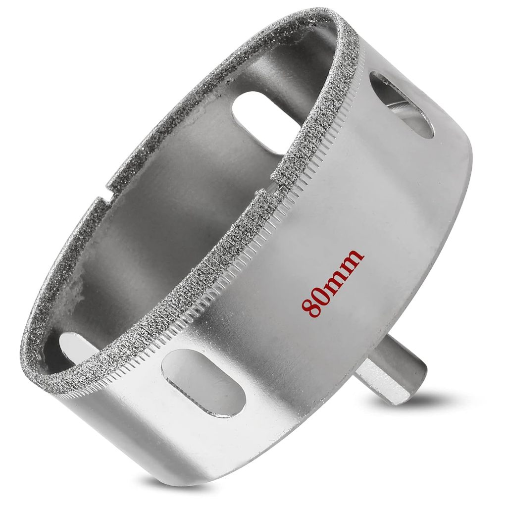 โฮลซอ ดอกเจาะ เจาะกระเบื้อง เจาะคอนกรีต ดอกเจาะ หัวเพชร 80-160 มม. Diamond Tool Drill Bit Hole Saw F