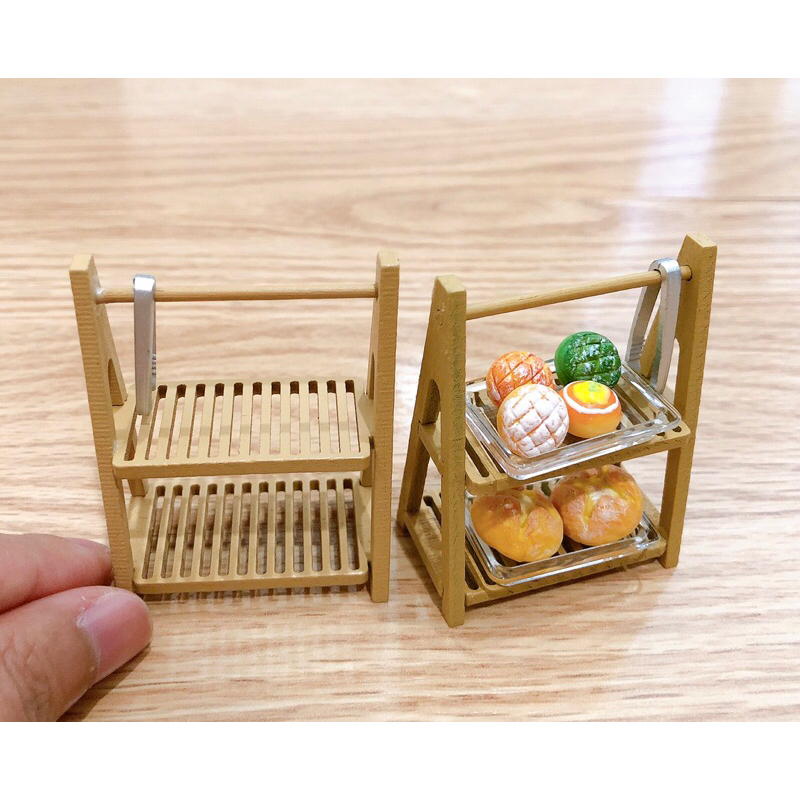 ชั้นไม้จิ๋ว ชั้นวางจิ๋ว ขนาด 4.2x2.5x5.8 cm. ราคา/ชิ้น - รูปที่ 4