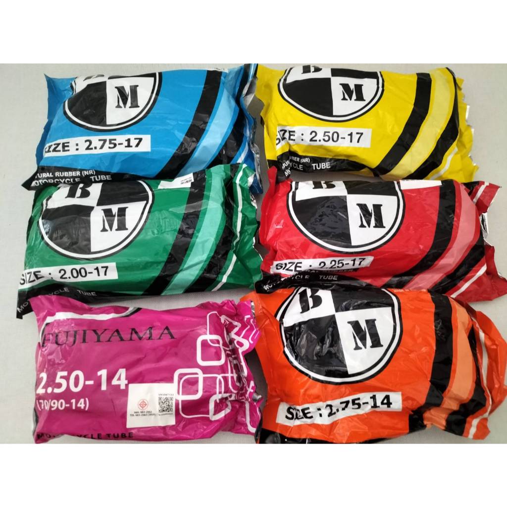 ยางในมอเตอร์ไชค์  BM ขอบ 17 -14 2.00-2.75-ขอบ142.75-2.50ยางไทยแท้