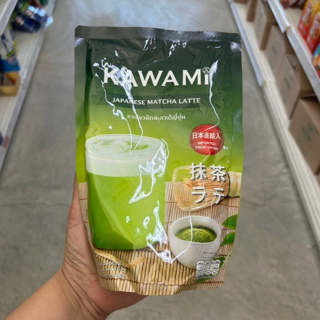 KAWAMI คาวามิมัทฉะลาเต้ญี่ปุ่น Matcha Latte Powder 100% 250G
