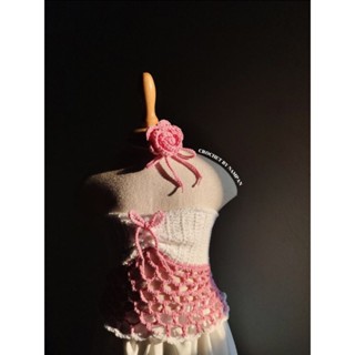 เกาะอก+คล้องคอไหมพรม🌹🌹