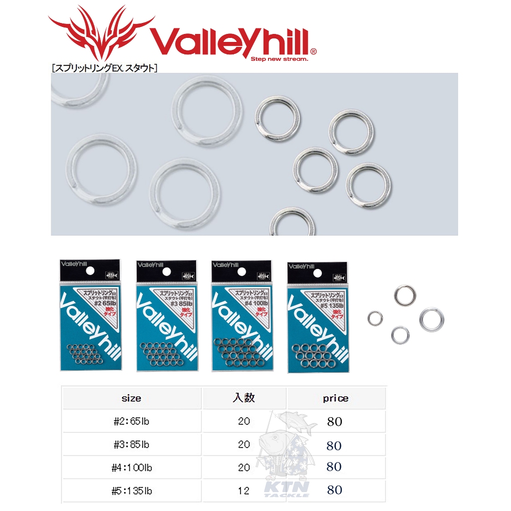 สปริทริงตกปลา จาก วัลเลย์ฮิลล์ Valleyhill Split Ring EX Stout แข็งมาก ราคาถูก ผลิตในญี่ปุ่นด้วย