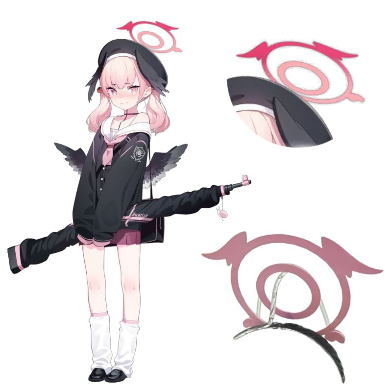 พร๊อพประดับหัว ฮาโล Shimoe Koharu [ Blue Archive ] งานเรซิ่น 3D [ Cosplay ]