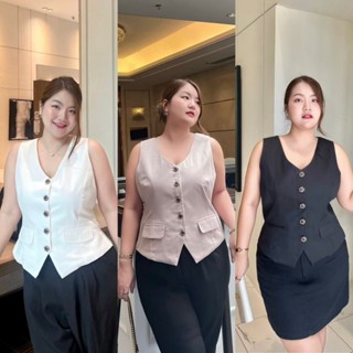 สาวอวบ พรางพุง พรางสะโพก ไซซ์ M-10XL รุ่นKenny suit vest