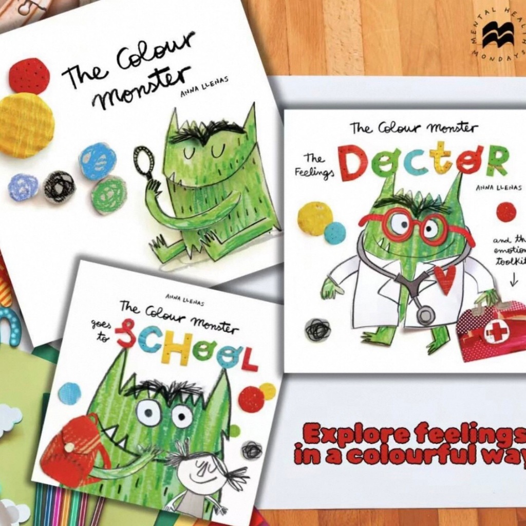 พร้อมส่ง The color Monster ชุด 3 เล่ม children picture book สัตว์ประหลาดหลากสี อารมณ์