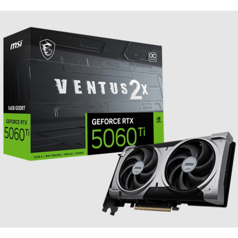 MSI RTX5060Ti VENTUS 2X OC PLUS 16GB GDDR7