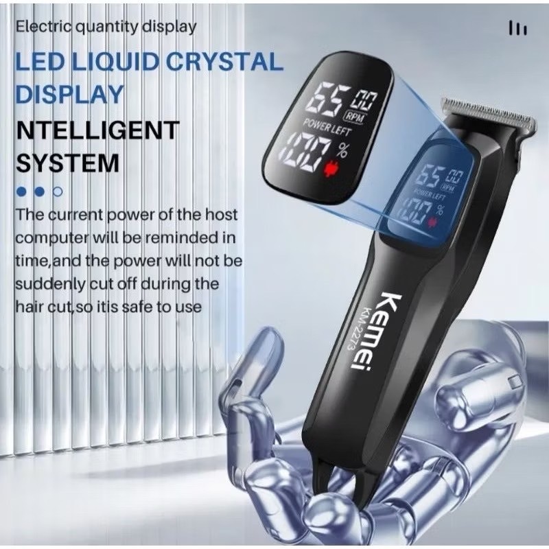 KM-2273 ปัตตาเลี่ยนไร้สาย อัจฉริยะ ชาร์จได้ เสียงเงียบ การใช้งานทนทานdeann888