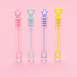 Bubble จิ๋วฟองไม่แตก 1 ชุด 4 อัน เป่าฟองสบู่ขนาดเล็ก เป่าบับเบิ้ล เป่าสนุก แบบพกพา ของเล่นสําหรับเด็ก