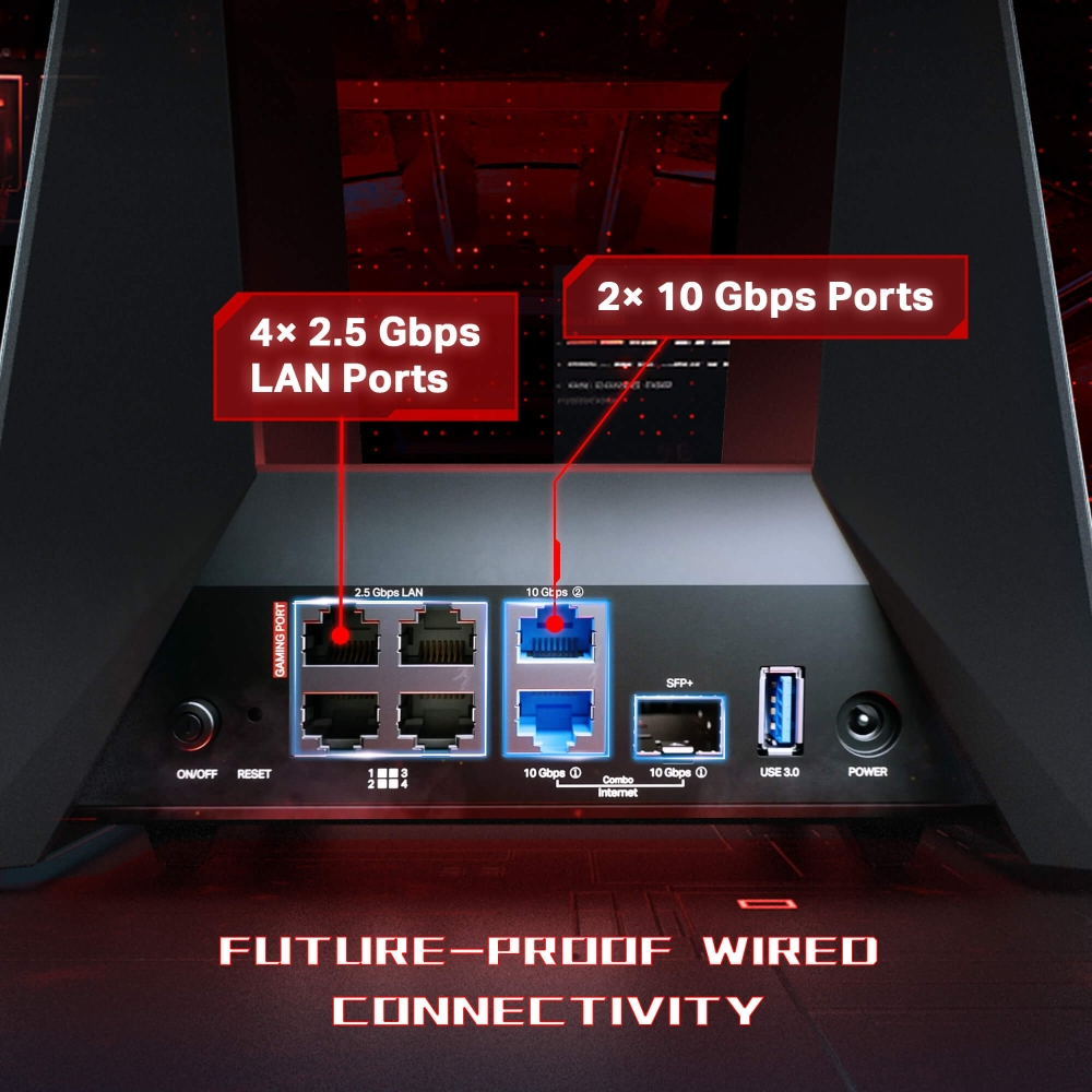 TP-LINK Archer GE800 BE19000 Tri-Band Wi-Fi 7 Gaming Router