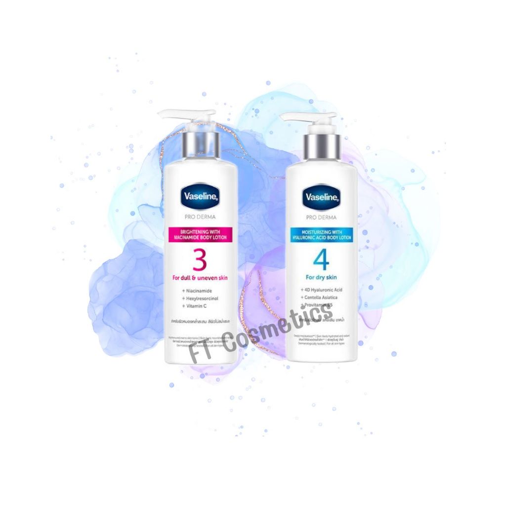 Vaseline pro derma body lotion สูตร3 และ สุตร4