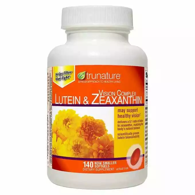 [จัดส่งรวดเร็ว] Lutein & Zeaxanthin Trunature Vision Complex 140เม็ด มองภาพชัดExp.02/2027