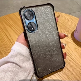 เคสโทรศัพท์ สำหรับ OPPO A18 A38 A17 A17K A78 A58 เคส หรูหรา กากเพชร 2in1 ไล่โทนสีสวย กันกล้อง กันกระแทกมุม F8