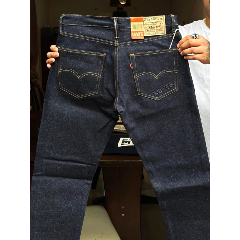 กางเกงขายาว ผ้าหนา 17 ออน กระบอกกลาง สีอินดิโก้ยีนส์ สินค้าราคาโล๊ะสต๊อก